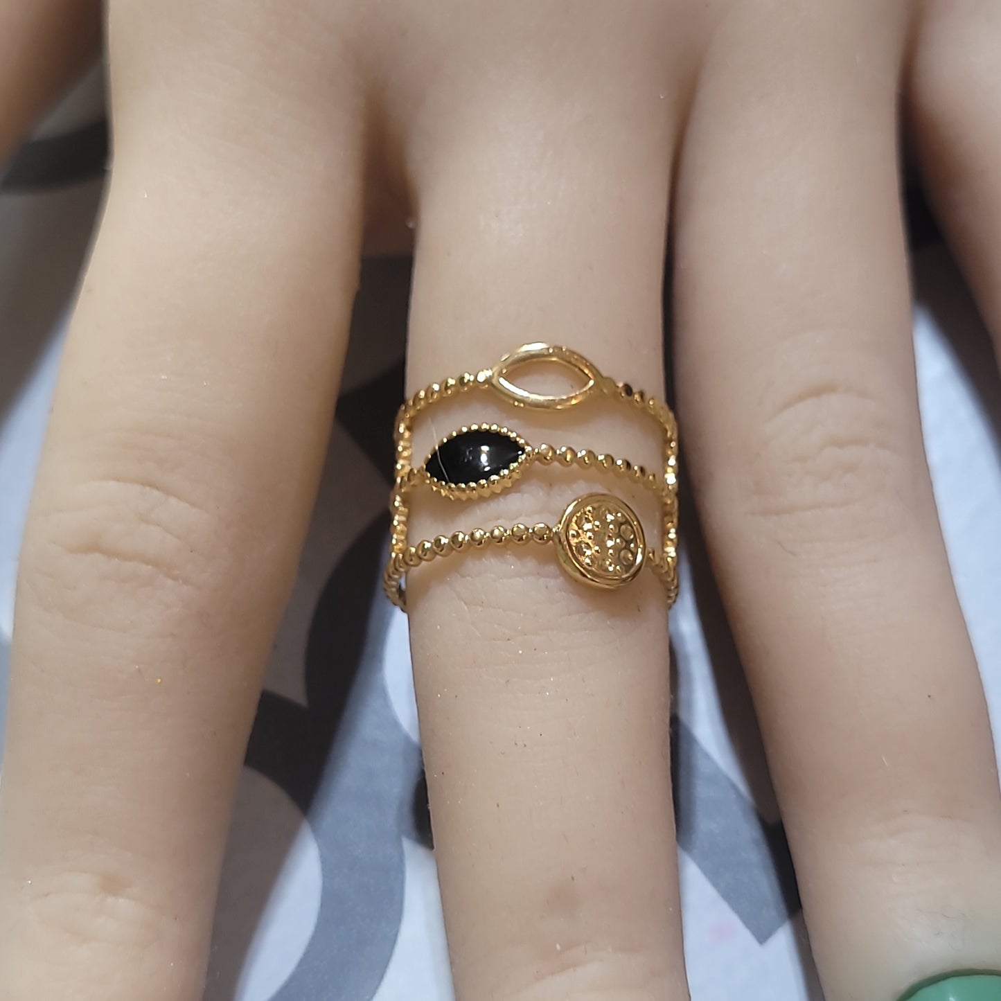 MIRKA OPEN RING-ADJUSTABLE size 6 to 8