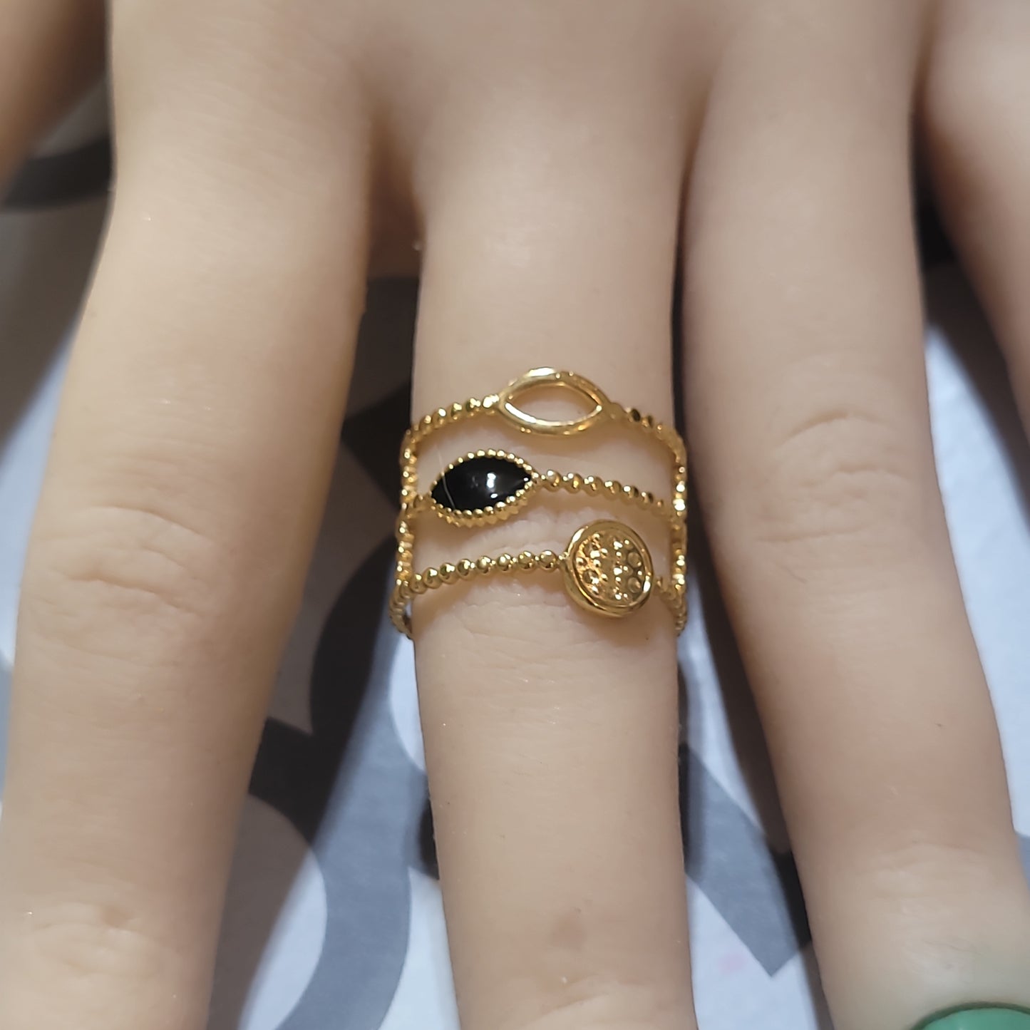 MIRKA OPEN RING-ADJUSTABLE size 6 to 8