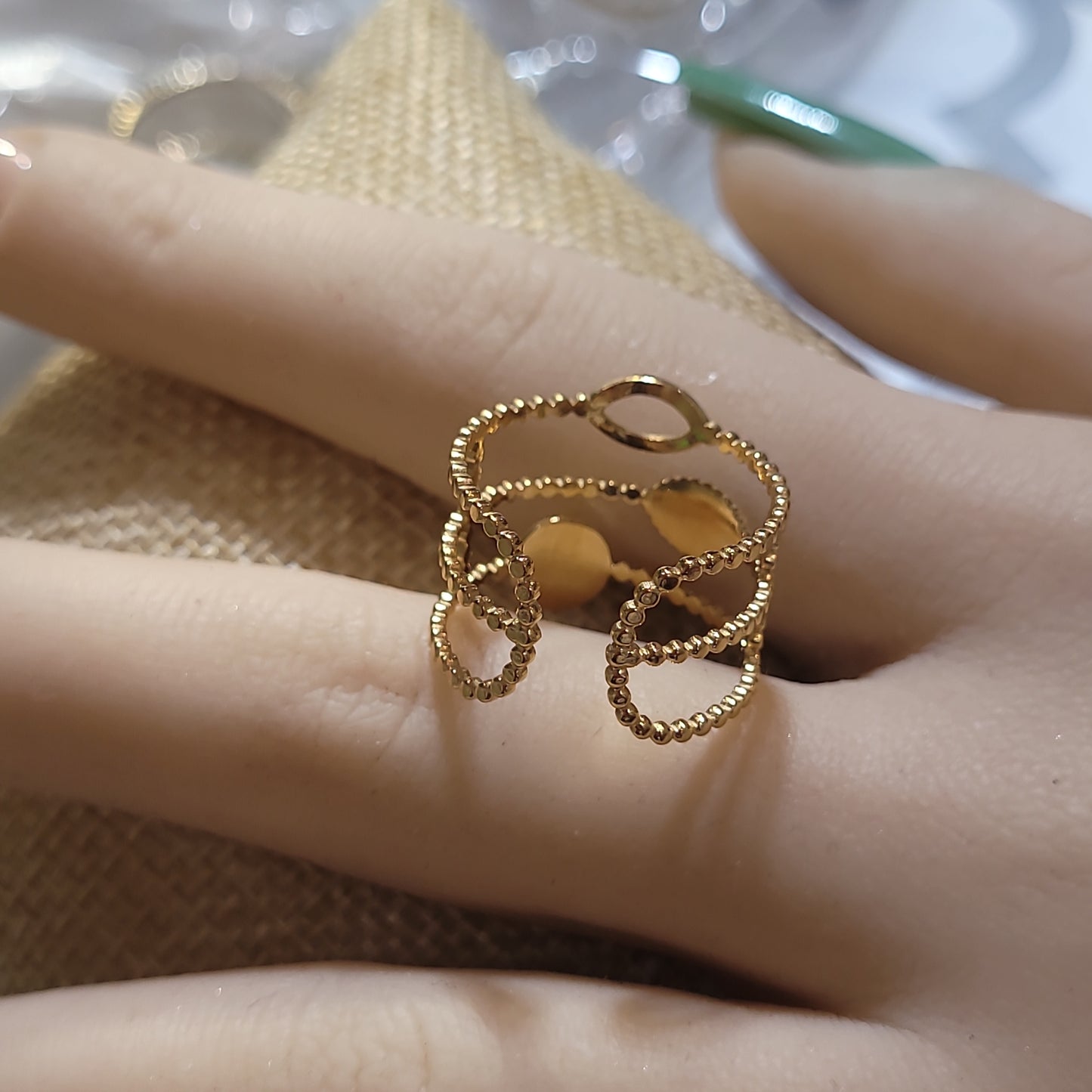 MIRKA OPEN RING-ADJUSTABLE size 6 to 8