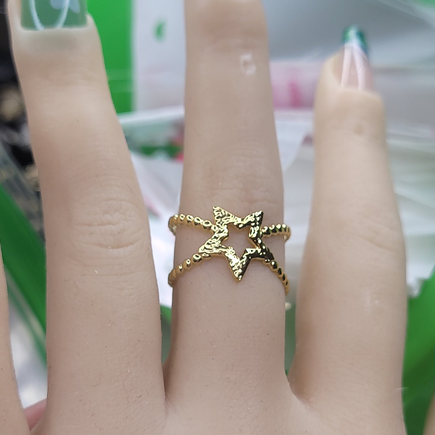 ESTRELLA OPEN RING-ADJUSTABLE size 6 to 8