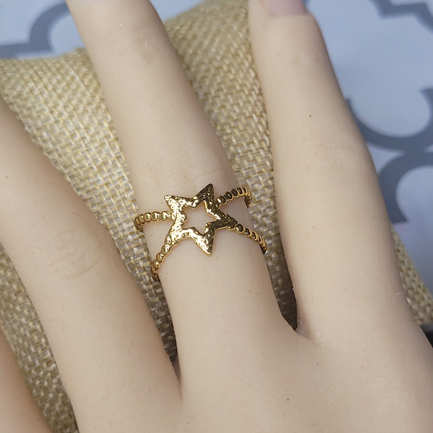 ESTRELLA OPEN RING-ADJUSTABLE size 6 to 8