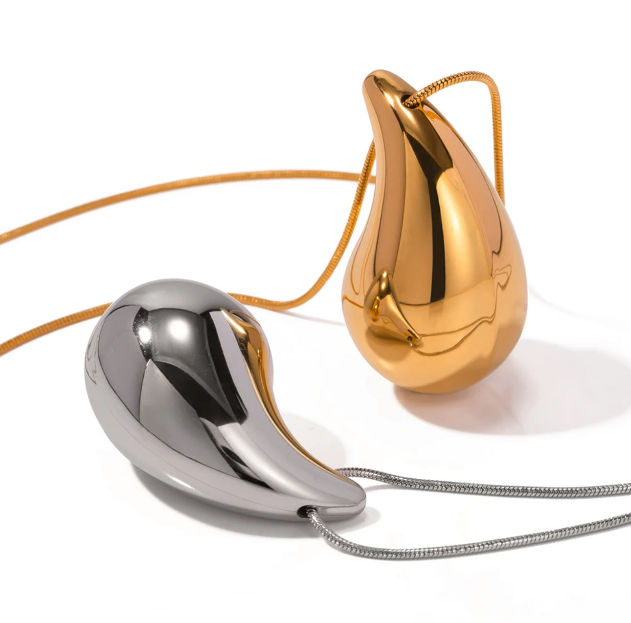 GOTAS NECKLACE- GOLD AND SILVER