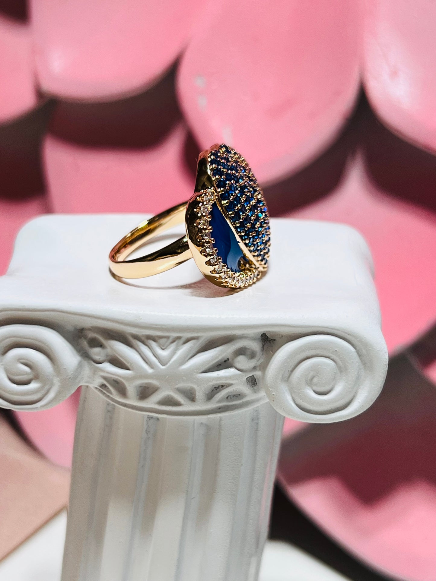 BLUE HEART RING