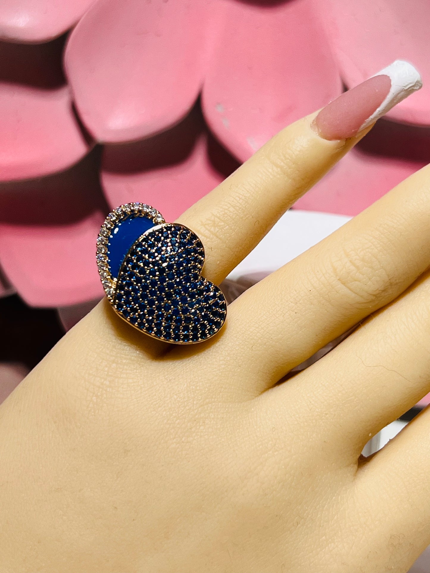 BLUE HEART RING
