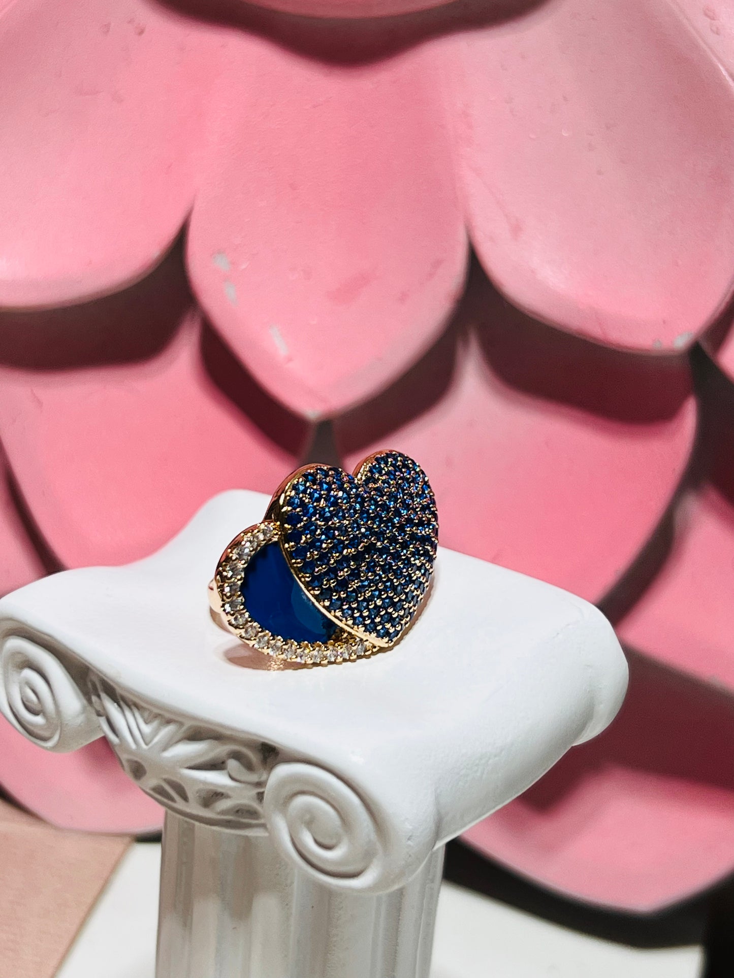 BLUE HEART RING