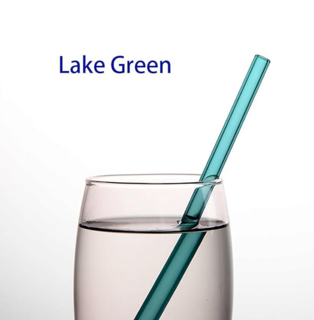 STRAIGHT COLORFUL GLASS STRAWS