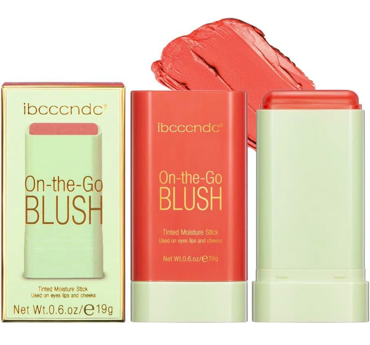 Blush Stick 2-in-1 Cheek and Lip Tint Soft Cream On-the-Go Blush Stick Blendable for Cheek Makeup,Blush Stick for Cheeks and Lips