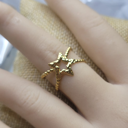 ESTRELLA OPEN RING-ADJUSTABLE size 6 to 8