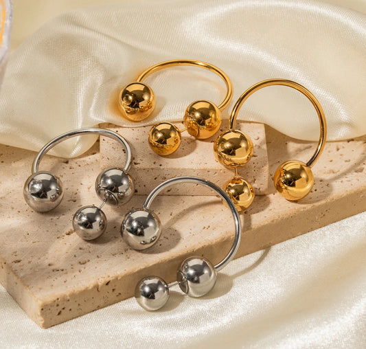 MAYTE EARRING - GOLD AND SILVER