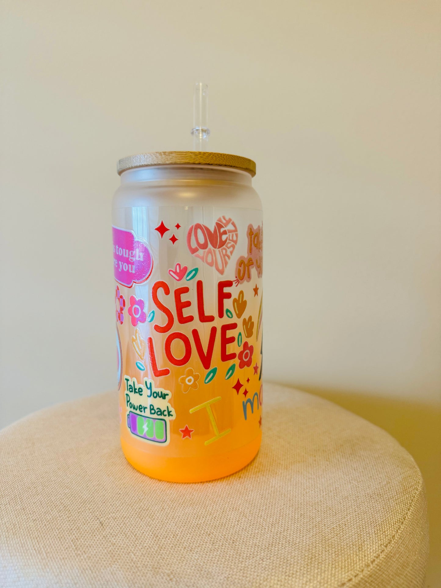 SELF LOVE GLASS CUP 1L/NL