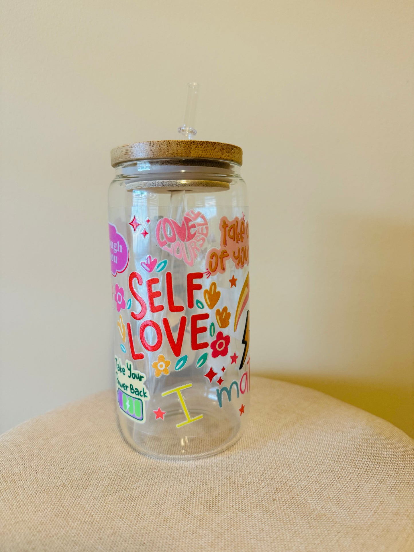 SELF LOVE GLASS CUP 1L/NL