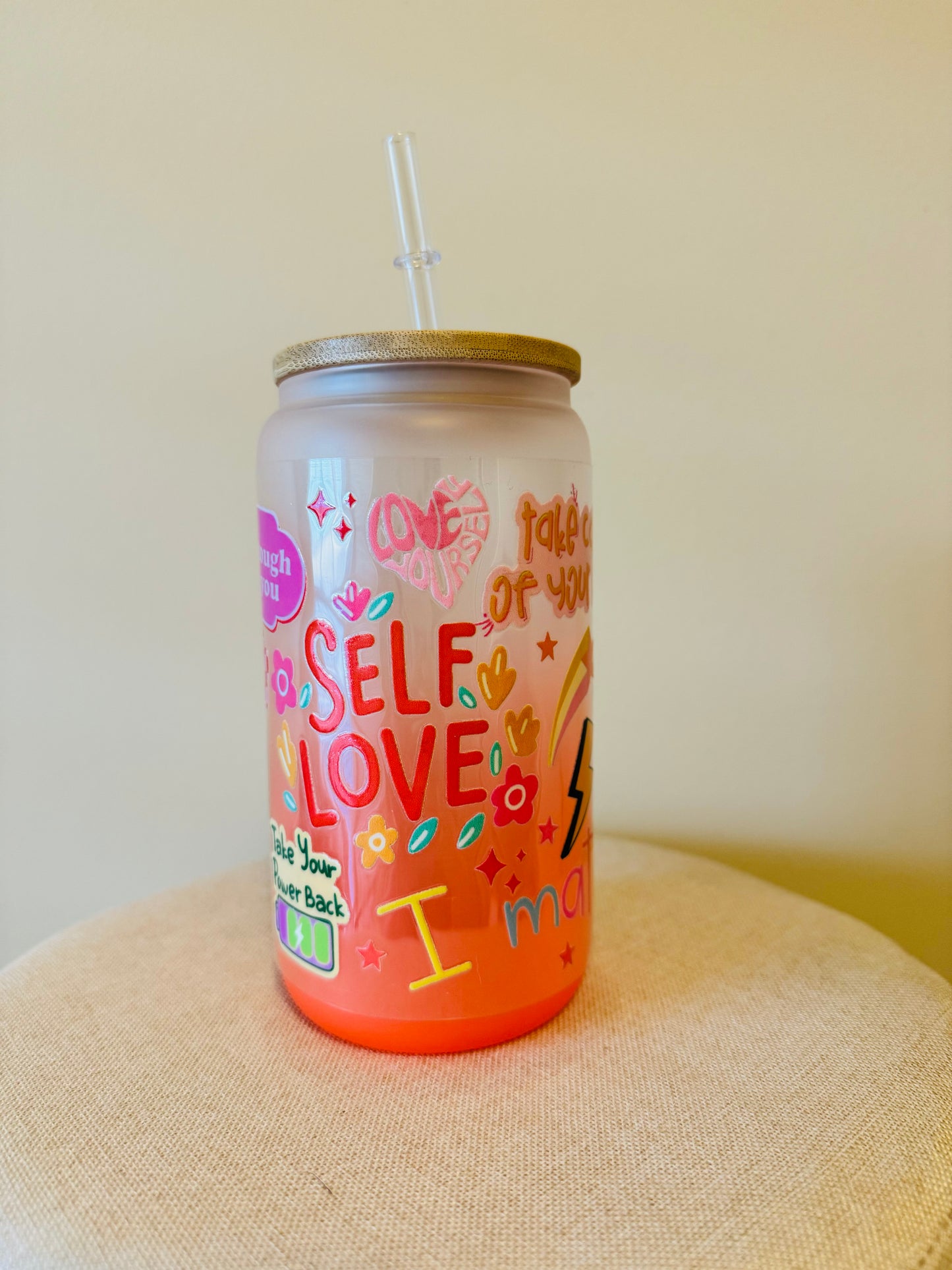 SELF LOVE GLASS CUP 1L/NL