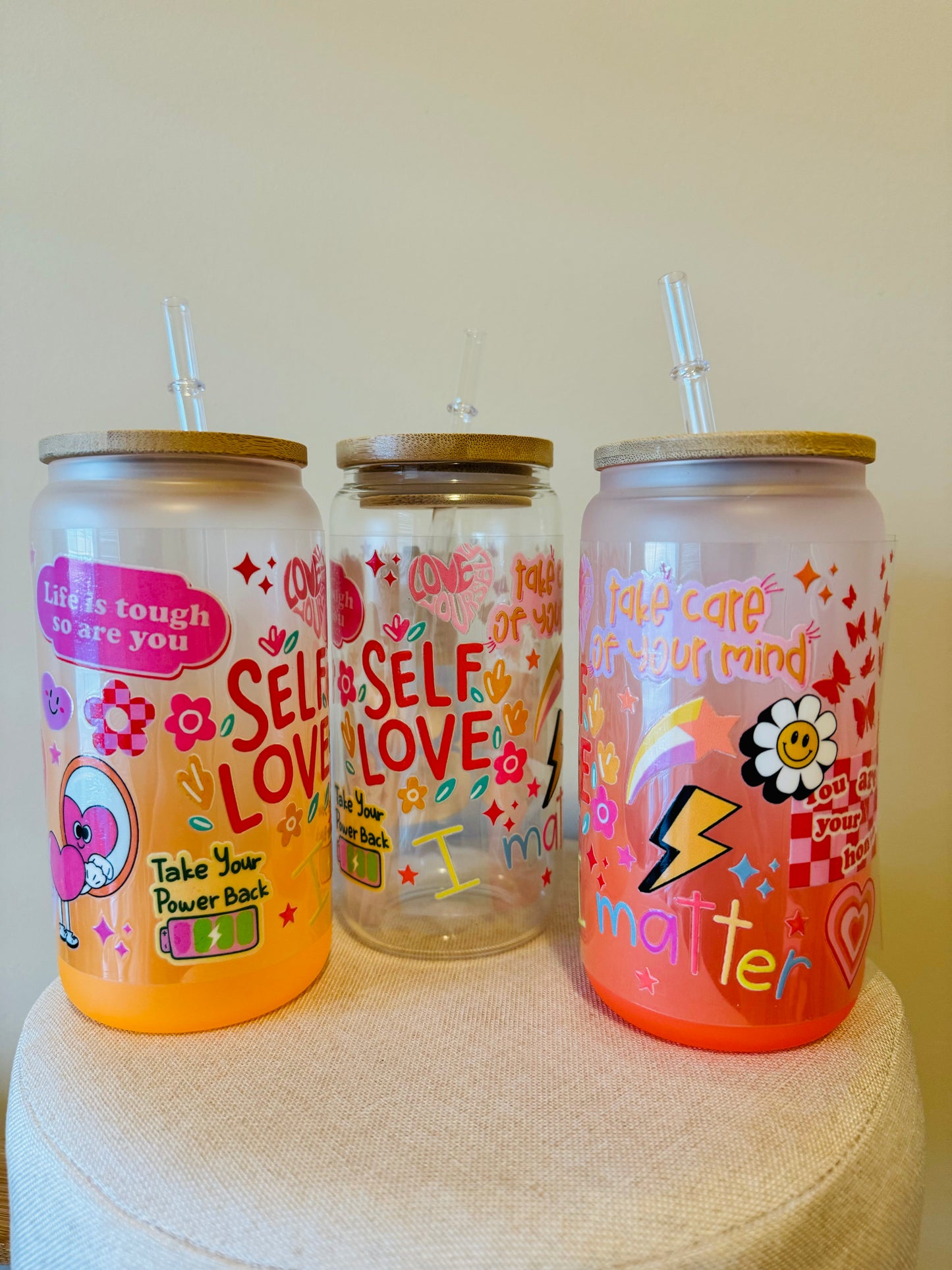 SELF LOVE GLASS CUP 1L/NL